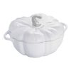 La Cocotte, 3.25 l cast iron pumpkin Cocotte, pure-white, small 1
