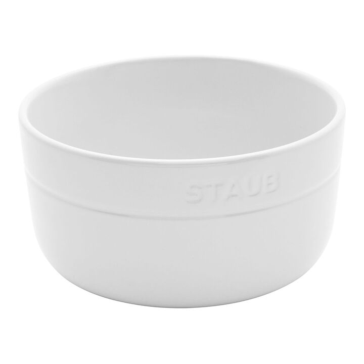 Dining Line, 4 Piece ceramic Bowl set, white, large 1