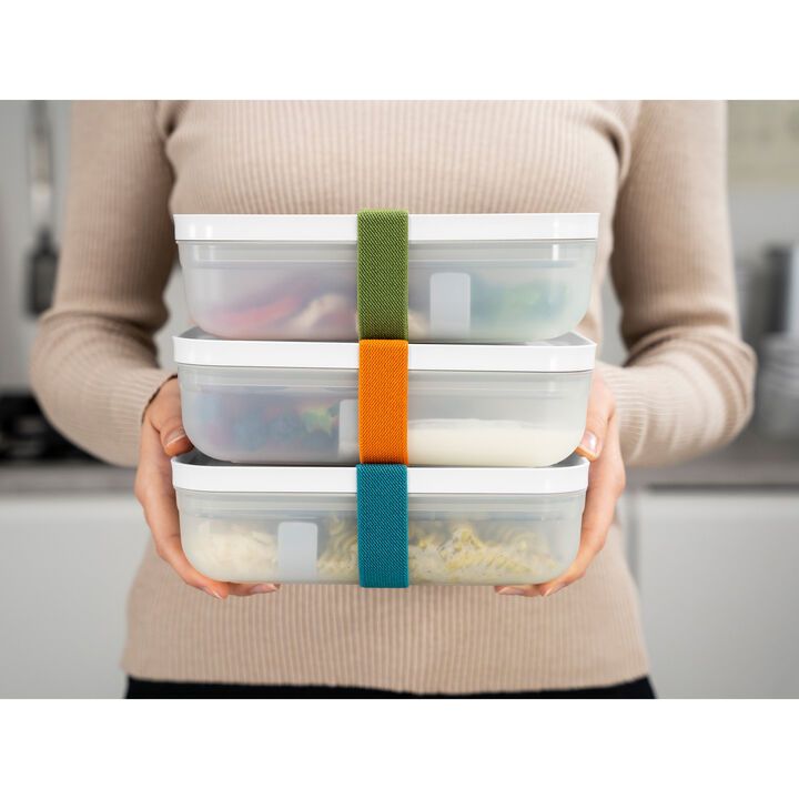Fresh & Save, Set portavivande sottovuoto, l piatto / 6-pz., plastica, semi trasparente-grigio, large 4