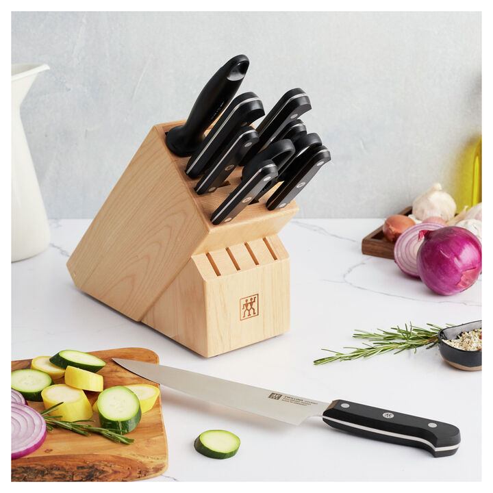 Gourmet, 10-pc, Knife block set, Natural, large 2
