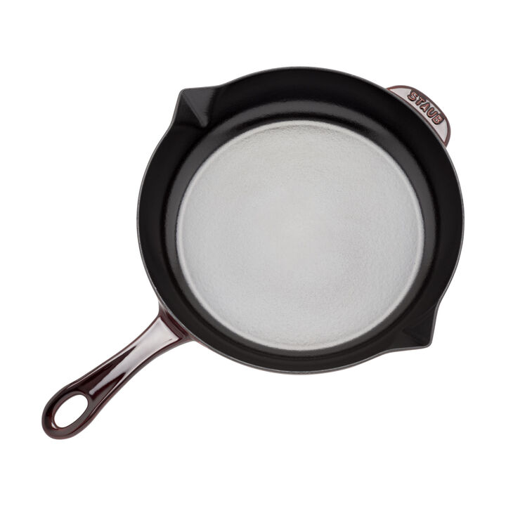 Pans, 26 cm / 10 inch cast iron Frying pan, grenadine-red, large 4