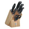 VIER STERNE, Set di coltelli con ceppo, 7-pz., naturale, small 1