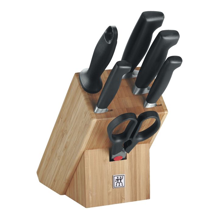 VIER STERNE, Set di coltelli con ceppo, 7-pz., naturale, large 1