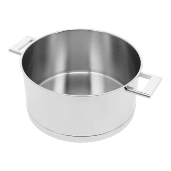 Sığ Tencere &ccedil;ift &ccedil;ıdarlı kapak | 18/10 Paslanmaz &Ccedil;elik | 28 cm | Metalik Gri,,large 5