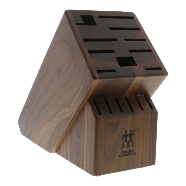 Storage, Walnut, TWIN Knife Block Empty, large 1