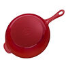 Pans, 26 cm / 10 inch cast iron DAILY PAN WITH GLASS LID, cherry, small 3