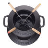 La fondue, Service &agrave; fondue 16 cm, Noir mat, small 3