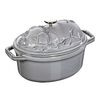 La Cocotte, 1 l cast iron oval Dutch Oven, graphite-grey, small 1