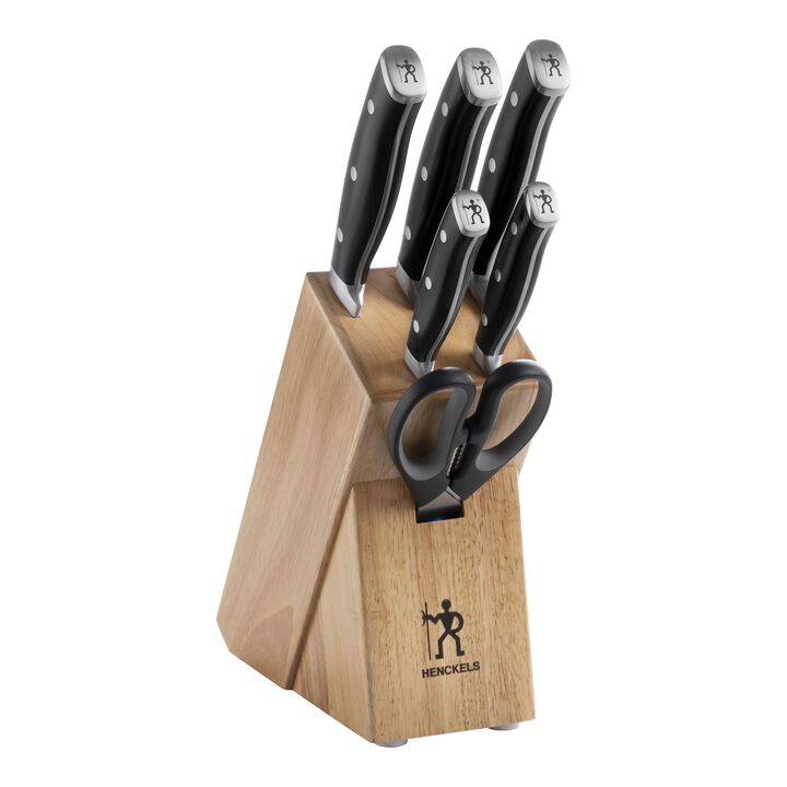 Accent, 7-pcs, Knife block set, natural, large 1