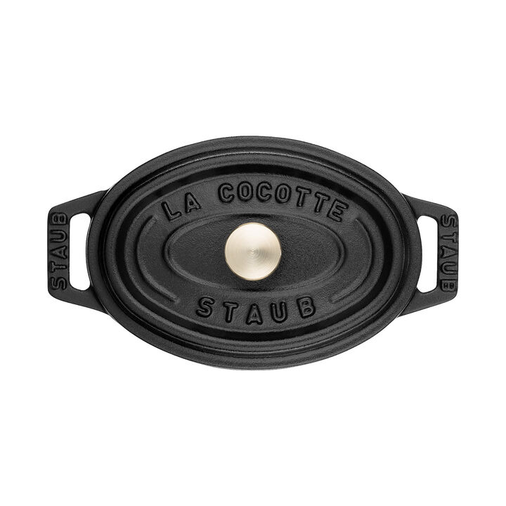 La Cocotte, Minigryta 11 cm, Oval, Svart, Gjutjärn, large 3