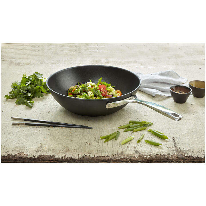 Alu Pro 5, Wok vlakke bodem Duraslide Titanium 30 cm, large 2