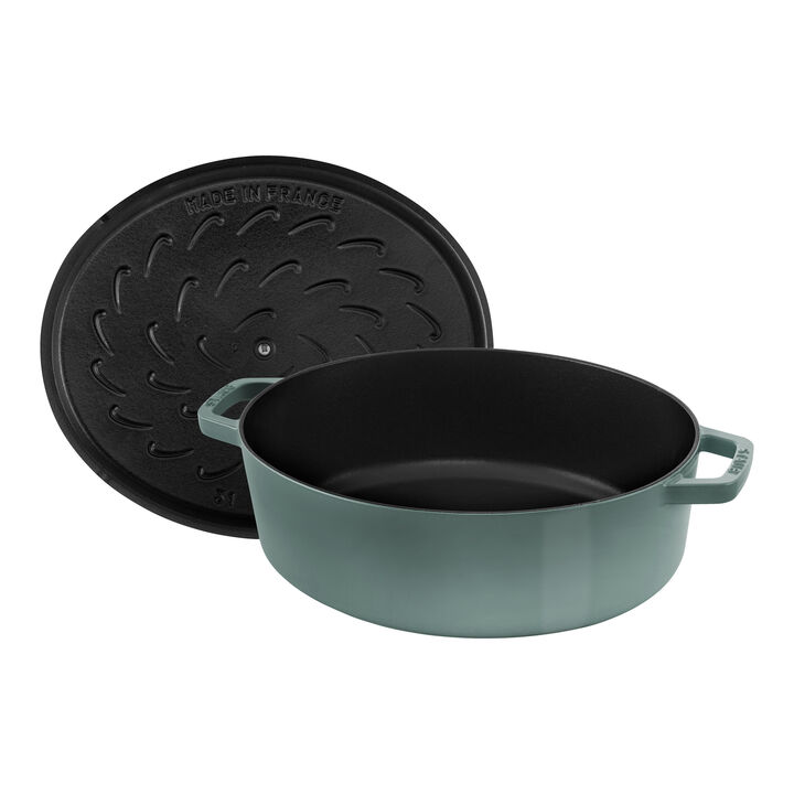 La Cocotte, Cocotte ovale - 31 cm, Nera, large 3