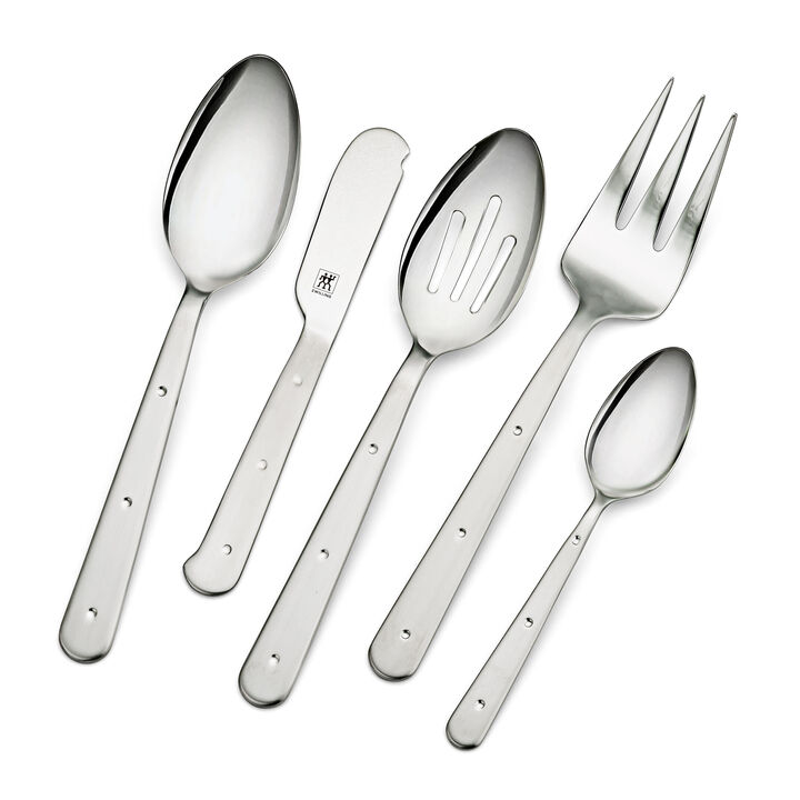 Porterhouse, 45-pc, 18/10 Stainless Steel, Flatware Set, No-Color, large 3