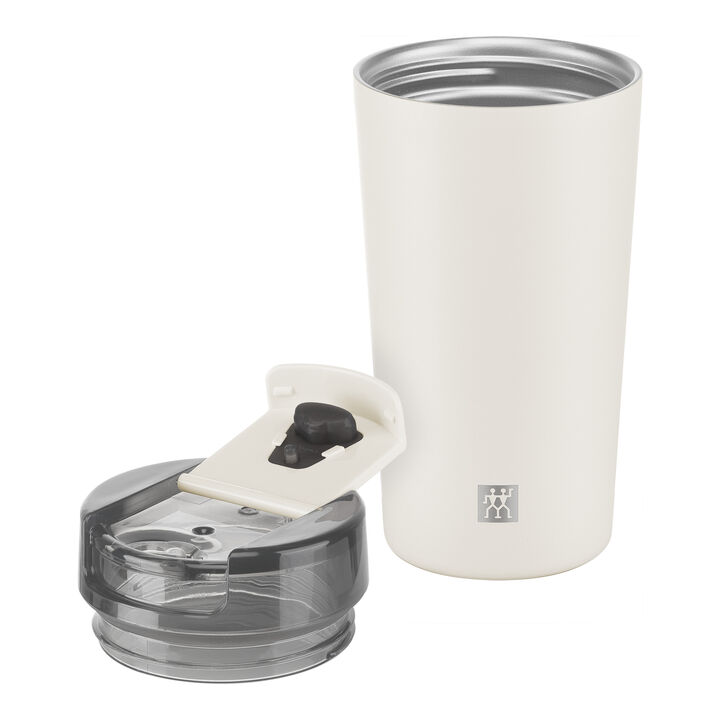 Thermo Plus, Thermo mug, 480 ml, Stainless steel, cream, large 2