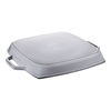 Grill Pans, Grelha com duas pegas 33 cm, Ferro fundido, Cinza grafite, small 2