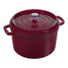 La Cocotte, Cocotte haute en fonte 24 cm, Rond(e), Bordeaux, Fonte, small 1