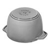 Formes sp&eacute;ciales, Cocotte &agrave; riz 12 cm, Rond(e), Gris graphite, Fonte, small 6