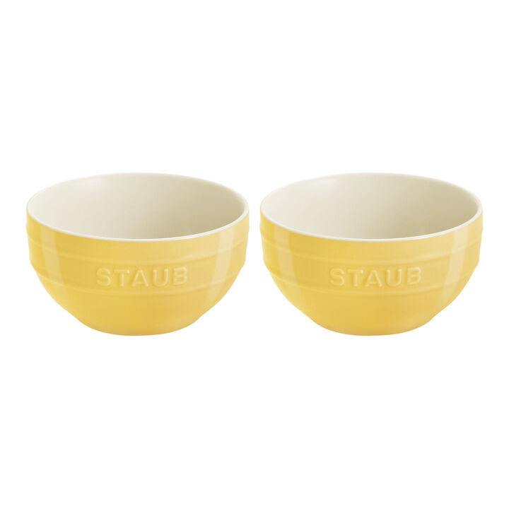 Ceramique, 17 cm / 2 Piece ceramic Bowl set, citron, large 1