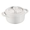 Ceramique, Mini cocotte 10 cm, redondo, Branco, Cer&acirc;mica, small 1