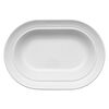 Dining Line, 25 cm ceramic oval serving dish, white, small 3