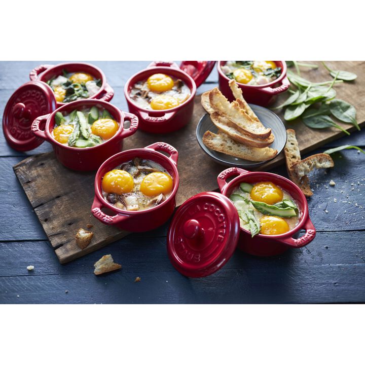 Ceramique, Set mini cocotte rotonda - 4-pz., ciliegia, large 3
