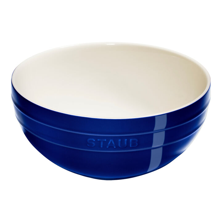 Ceramique, 2 Piece ceramic Bowl set, dark-blue, large 3