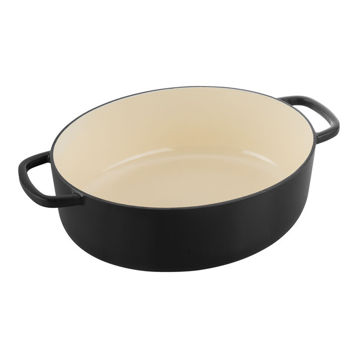 Bellamonte, Cocotte 29 cm / 4,5 l, Ovaal, Zwart, large 4