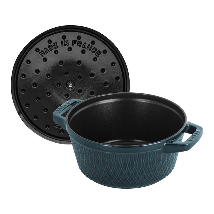 La Cocotte, Cocotte twister 20 cm, Rond(e), La Mer, Fonte, large 2