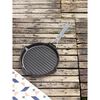 Grill Pans, Grelha com duas pegas com bico para servir 28 cm, Ferro fundido, Preto, small 4