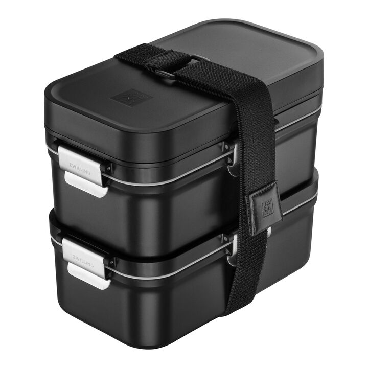 Fresh & Save, Vacuum Lunch Box, PP, Matte Black, large 1