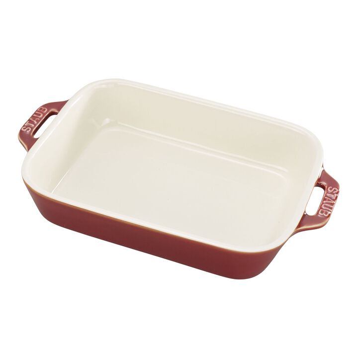 Ceramique, Ovenschaal 20 cm, Rechthoekig, Oud-koper, large 1