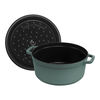 La Cocotte, 5.25 l cast iron round Dutch Oven, eucalyptus - Visual Imperfections, small 4