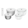 FRESH & SAVE BOWLS M/L GLASS & STAINLESS STEEL STARTER SET, small 1