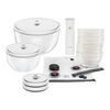 Fresh & Save Bowls, Ensemble de d&eacute;marrage sous-vide, 15-pcs. /S/M/L, blanc ivoire, C&eacute;ramique / Verre, small 1