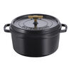 La Cocotte, Cocotte Buster+Punch 28 cm / 6,75 l, Rond, Zwart, small 6