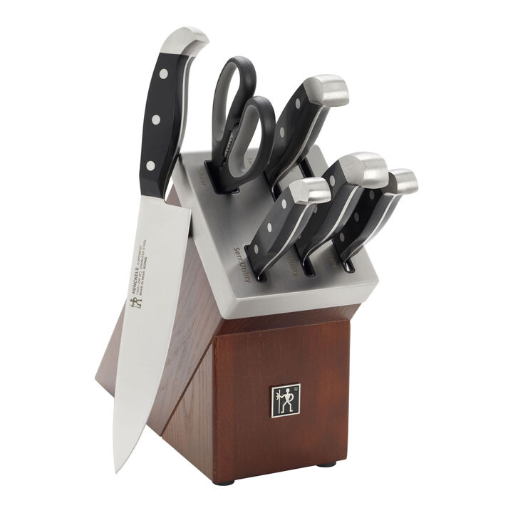Statement, 7-pcs, Knife block set, brown, large 1