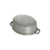 La Cocotte, Cocotte 15 cm, Ovale, Gris graphite, Fonte, small 5