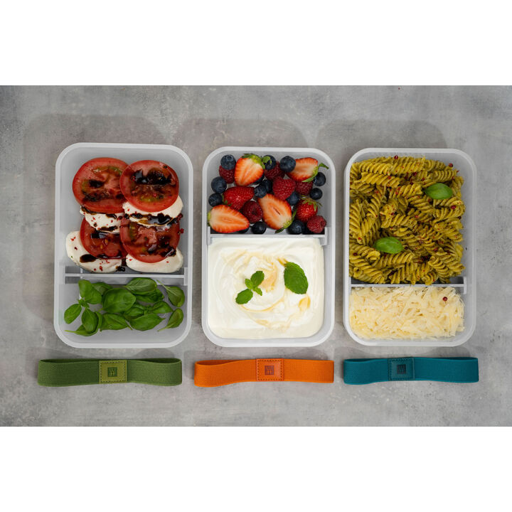 FRESH & SAVE, Set boîtes sous-vide & pompe, 7-pcs. /L flat, semi transparent-gris / blanc, Plastique, large 4
