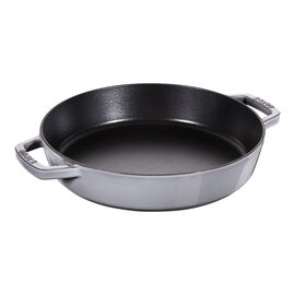 フライパン 両手ハンドル 26 cm, 鋳鉄, グレー
