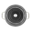 La Cocotte, Cocotte avec couvercle en verre 24 cm, Rond(e), Truffe blanche, Fonte, small 2
