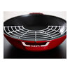 Specialities, Wok mit Glasdeckel 30 cm, rund, Kirsch-Rot, Gusseisen, small 5