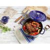 La Cocotte, Cocotte 20 cm / 2,2 l, Rund, M&oslash;rk-Bl&aring;, St&oslash;bejern, small 6