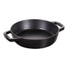 Pans, Bratpfanne mit 2 Griffen 20 cm, rund, Schwarz, Gusseisen, small 1