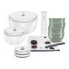 Fresh & Save Bowls, Vakuumsk&aring;lset, 15-st/ S/M/L, Eukalyptus, Glas/Keramik/ Plast, small 1