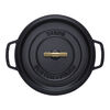 La Cocotte, Cocotte Buster+Punch 28 cm / 6,75 l, Rond, Zwart, small 3