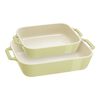 Ceramique, Set di pirofile rettangolare - 2-pz., Verde chiaro, small 1