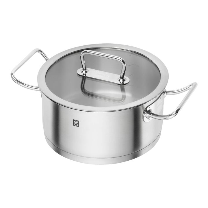 Pro, 24 cm 18/10 Stainless Steel Stew pot silver, large 1