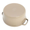 La Cocotte, 6.75 l cast iron round Cocotte, sesame - Visual Imperfections, small 9