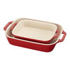 Ceramique, 4 Piece Bakeware set, cherry, small 3