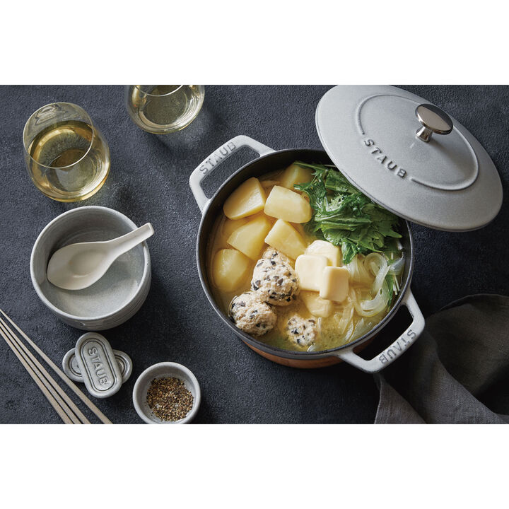 鋳物ホーロー鍋, Wa-NABE・フレンチオーブン 18 cm, 鋳鉄, large 2